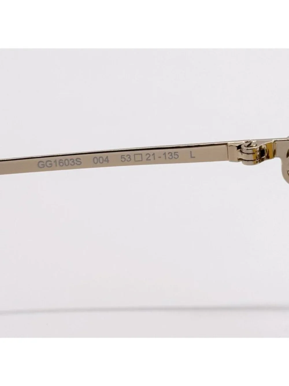 New Gucci Yellow Gold Cat Eye Women Sunglasses GG1603S 004